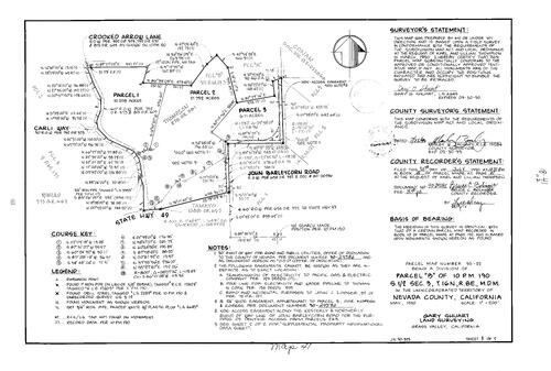 Click to see Parcel Map Book 18, pg. 41 (1990) of Nevada County Recorders Parcel Maps Book 18