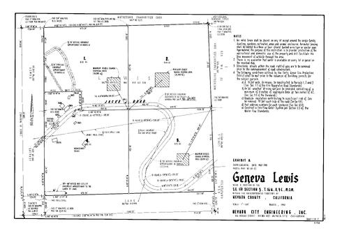 Click to see Parcel Map Book 18, pg. 47 (1990) of Nevada County Recorders Parcel Maps Book 18