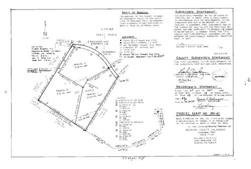 Click to see Parcel Map Book 18, pg. 48 (1990) of Nevada County Recorders Parcel Maps Book 18