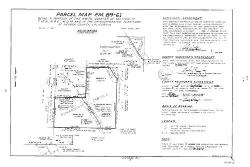 Click to see Parcel Map Book 18, pg. 51 (1990) of Nevada County Recorders Parcel Maps Book 18