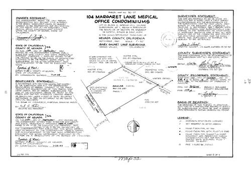 Click to see Parcel Map Book 18, pg. 52 (1990) of Nevada County Recorders Parcel Maps Book 18