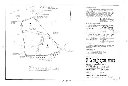 Click to see Parcel Map Book 18, pg. 67 (1990) of Nevada County Recorders Parcel Maps Book 18
