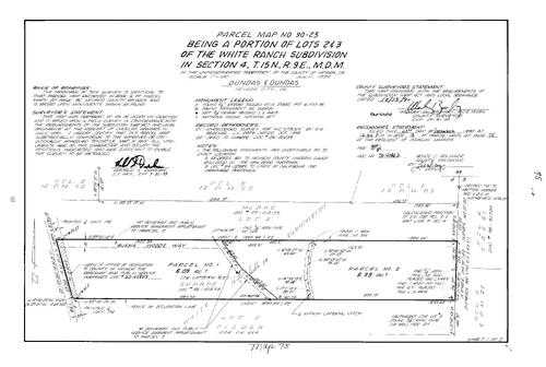 Click to see Parcel Map Book 18, pg. 75 (1990) of Nevada County Recorders Parcel Maps Book 18