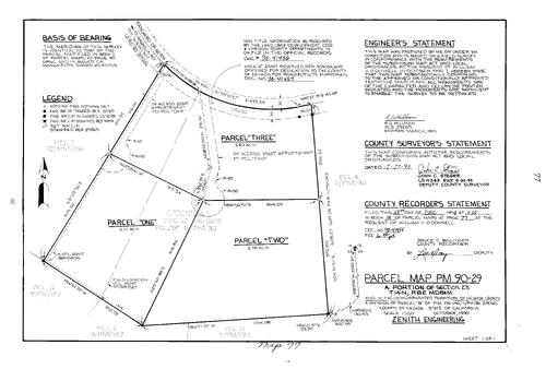 Click to see Parcel Map Book 18, pg. 77 (1990) of Nevada County Recorders Parcel Maps Book 18