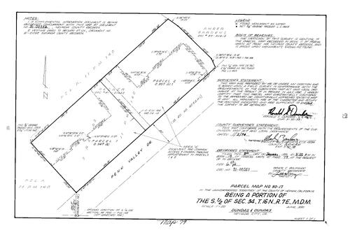 Click to see Parcel Map Book 18, pg. 79 (1991) of Nevada County Recorders Parcel Maps Book 18