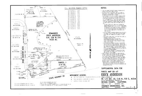 Click to see Parcel Map Book 18, pg. 83 (1991) of Nevada County Recorders Parcel Maps Book 18