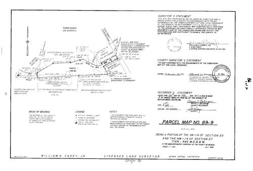 Click to see Parcel Map Book 18, pg. 86 (1991) of Nevada County Recorders Parcel Maps Book 18