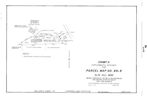 Click to see Parcel Map Book 18, pg. 86 (1991) of Nevada County Recorders Parcel Maps Book 18