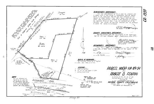Click to see Parcel Map Book 18, pg. 87 (1991) of Nevada County Recorders Parcel Maps Book 18