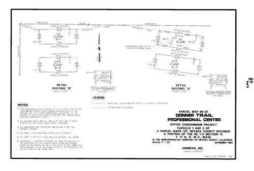 Click to see Parcel Map Book 18, pg. 89 (1991) of Nevada County Recorders Parcel Maps Book 18