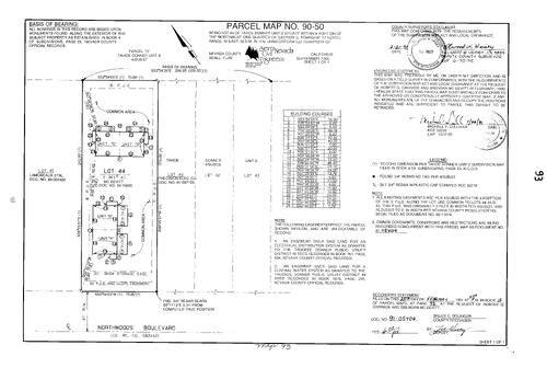 Click to see Parcel Map Book 18, pg. 93 (1991) of Nevada County Recorders Parcel Maps Book 18