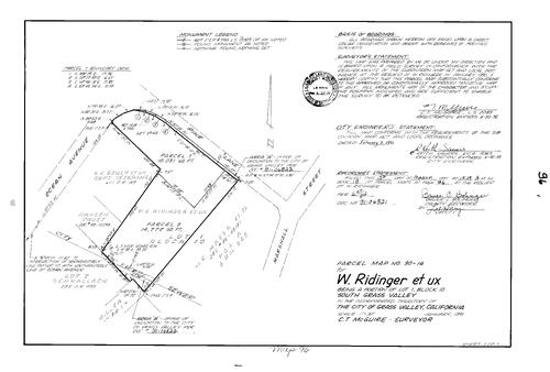 Click to see Parcel Map Book 18, pg. 96 (1991) of Nevada County Recorders Parcel Maps Book 18