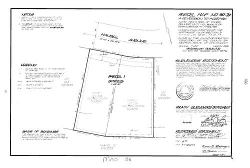 Click to see Parcel Map Book 18, pg. 106 (1991) of Nevada County Recorders Parcel Maps Book 18