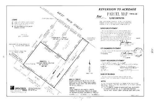 Click to see Parcel Map Book 18, pg. 108 (1991) of Nevada County Recorders Parcel Maps Book 18