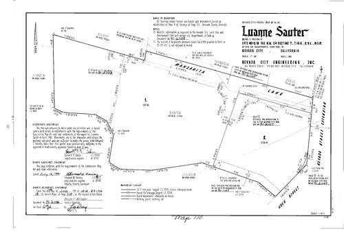 Click to see Parcel Map Book 18, pg. 110 (1991) of Nevada County Recorders Parcel Maps Book 18