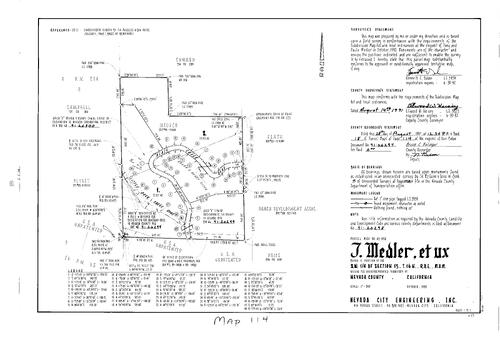 Click to see Parcel Map Book 18, pg. 114 (1991) of Nevada County Recorders Parcel Maps Book 18