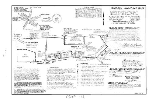 Click to see Parcel Map Book 18, pg. 115 (1991) of Nevada County Recorders Parcel Maps Book 18