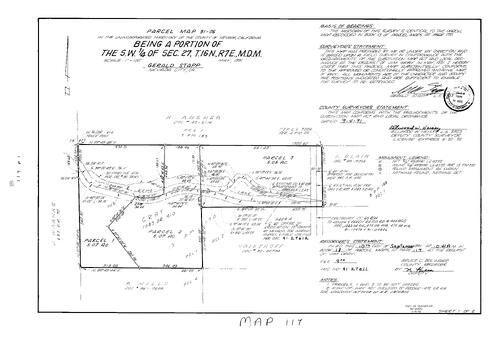 Click to see Parcel Map Book 18, pg. 117 (1991) of Nevada County Recorders Parcel Maps Book 18