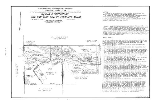 Click to see Parcel Map Book 18, pg. 117 (1991) of Nevada County Recorders Parcel Maps Book 18
