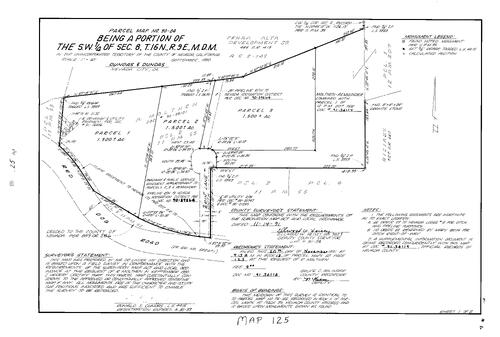 Click to see Parcel Map Book 18, pg. 125 (1991) of Nevada County Recorders Parcel Maps Book 18