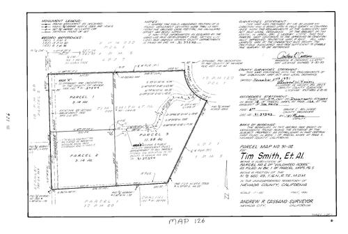 Click to see Parcel Map Book 18, pg. 126 (1991) of Nevada County Recorders Parcel Maps Book 18