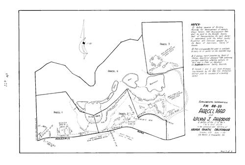 Click to see Parcel Map Book 18, pg. 128 (1991) of Nevada County Recorders Parcel Maps Book 18