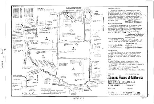 Click to see Parcel Map Book 18, pg. 139 (1992) of Nevada County Recorders Parcel Maps Book 18