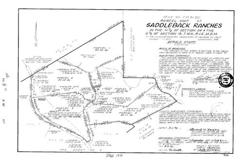 Click to see Parcel Map Book 18, pg. 152 (1992) of Nevada County Recorders Parcel Maps Book 18