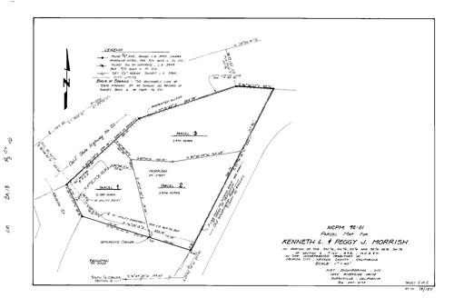 Click to see Parcel Map Book 18, pg. 154 (1992) of Nevada County Recorders Parcel Maps Book 18