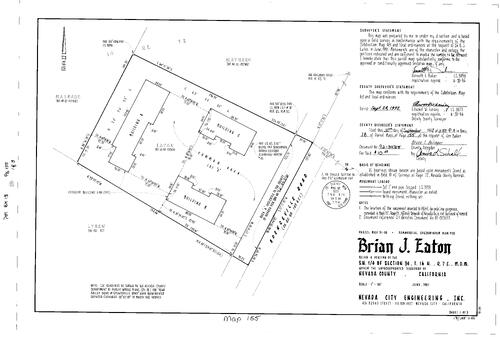 Click to see Parcel Map Book 18, pg. 155 (1992) of Nevada County Recorders Parcel Maps Book 18