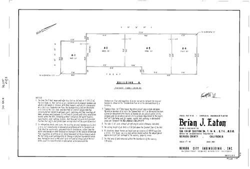 Click to see Parcel Map Book 18, pg. 155 (1992) of Nevada County Recorders Parcel Maps Book 18