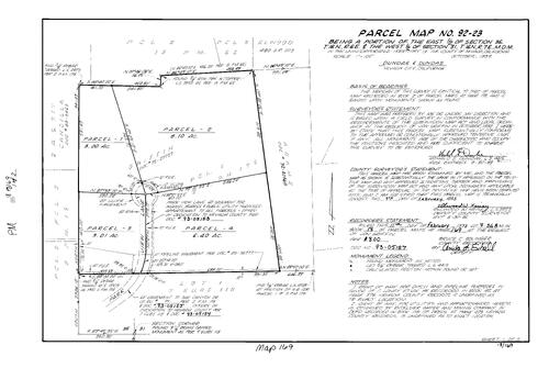 Click to see Parcel Map Book 18, pg. 169 (1993) of Nevada County Recorders Parcel Maps Book 18