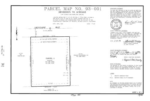 Click to see Parcel Map Book 18, pg. 183 (1993) of Nevada County Recorders Parcel Maps Book 18
