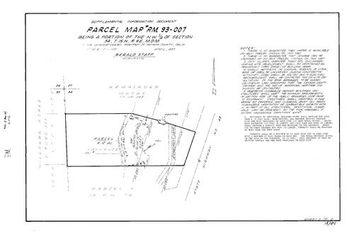 Click to see Parcel Map Book 18, pg. 184 (1993) of Nevada County Recorders Parcel Maps Book 18