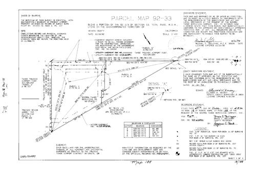 Click to see Parcel Map Book 18, pg. 188 (1993) of Nevada County Recorders Parcel Maps Book 18