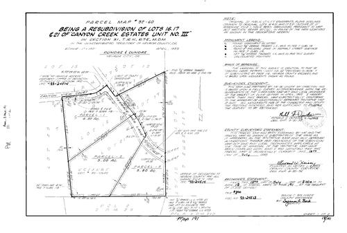 Click to see Parcel Map Book 18, pg. 191 (1993) of Nevada County Recorders Parcel Maps Book 18
