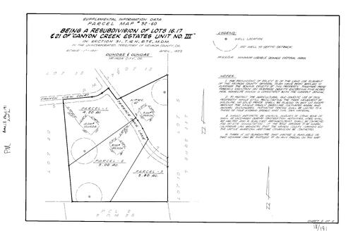 Click to see Parcel Map Book 18, pg. 191 (1993) of Nevada County Recorders Parcel Maps Book 18