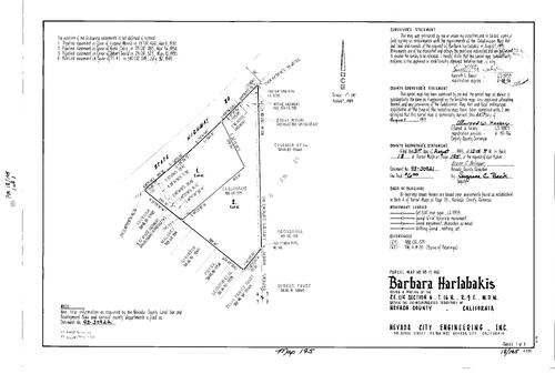 Click to see Parcel Map Book 18, pg. 195 (1993) of Nevada County Recorders Parcel Maps Book 18