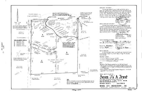 Click to see Parcel Map Book 18, pg. 200 (1993) of Nevada County Recorders Parcel Maps Book 18