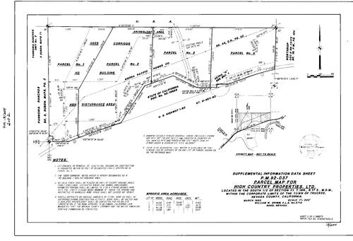 Click to see Parcel Map Book 18, pg. 204 (1993) of Nevada County Recorders Parcel Maps Book 18