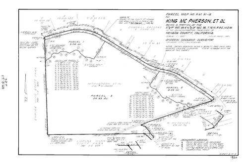 Click to see Parcel Map Book 18, pg. 213 (1994) of Nevada County Recorders Parcel Maps Book 18