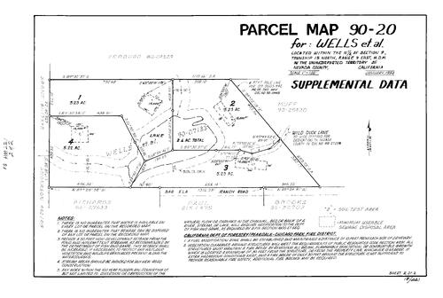 Click to see Parcel Map Book 18, pg. 221 (1994) of Nevada County Recorders Parcel Maps Book 18