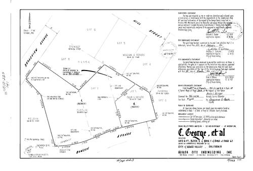 Click to see Parcel Map Book 18, pg. 223 (1994) of Nevada County Recorders Parcel Maps Book 18