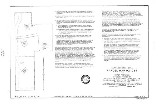 Click to see Parcel Map Book 18, pg. 243 (1994) of Nevada County Recorders Parcel Maps Book 18