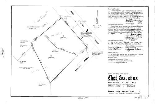 Click to see Parcel Map Book 18, pg. 244 (1994) of Nevada County Recorders Parcel Maps Book 18