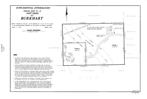 Click to see Parcel Map Book 18, pg. 249 (1994) of Nevada County Recorders Parcel Maps Book 18