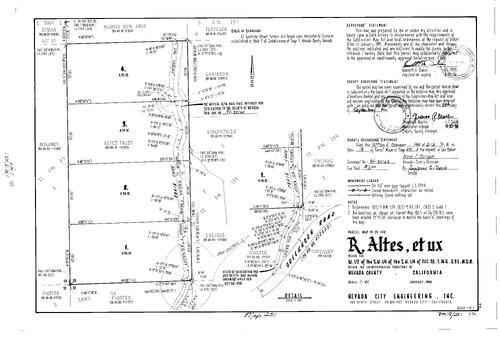 Click to see Parcel Map Book 18, pg. 251 (1994) of Nevada County Recorders Parcel Maps Book 18