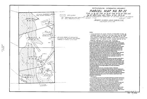 Click to see Parcel Map Book 18, pg. 253 (1994) of Nevada County Recorders Parcel Maps Book 18