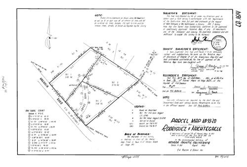 Click to see Parcel Map Book 18, pg. 254 (1994) of Nevada County Recorders Parcel Maps Book 18