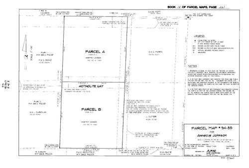 Click to see Parcel Map Book 18, pg. 267 (1995) of Nevada County Recorders Parcel Maps Book 18